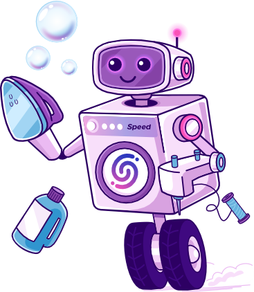 Mascote Speed Lavanderia